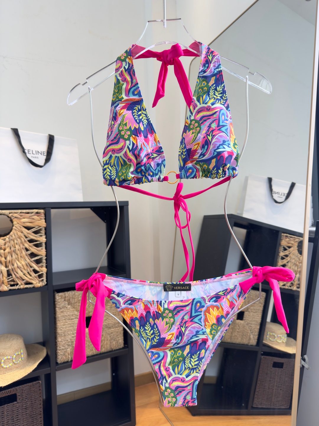 Versace Barocco Print Swim Bikini Set