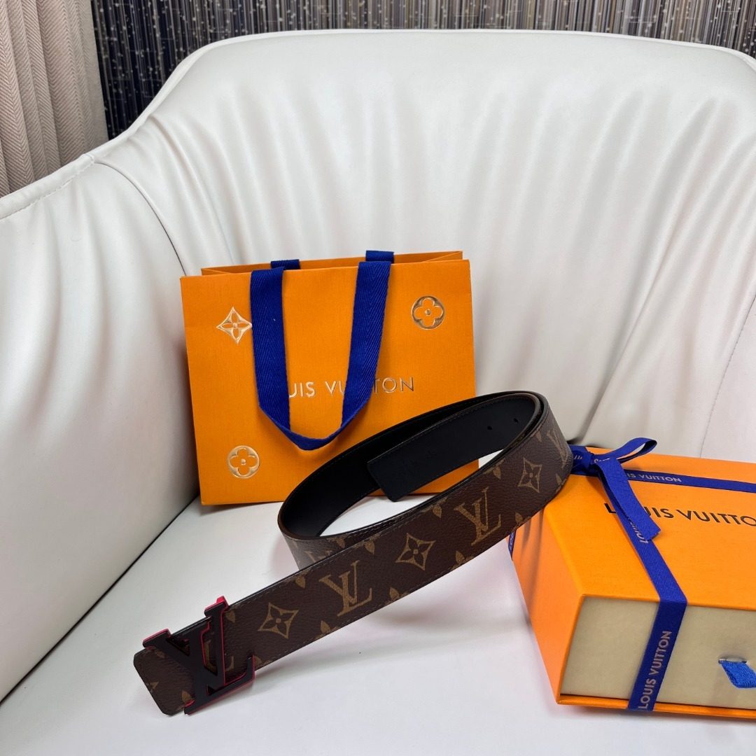Louis Vuitton Monogram Canvas Leather Belt