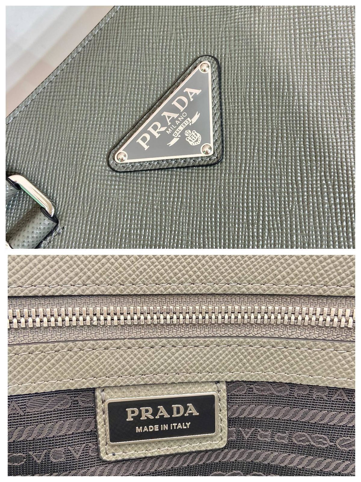 Prada Saffiano Leather Top Handle Bag