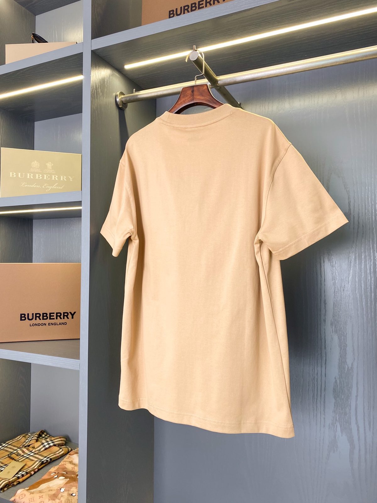 Burberry Embroidered Logo Crewneck T-Shirt