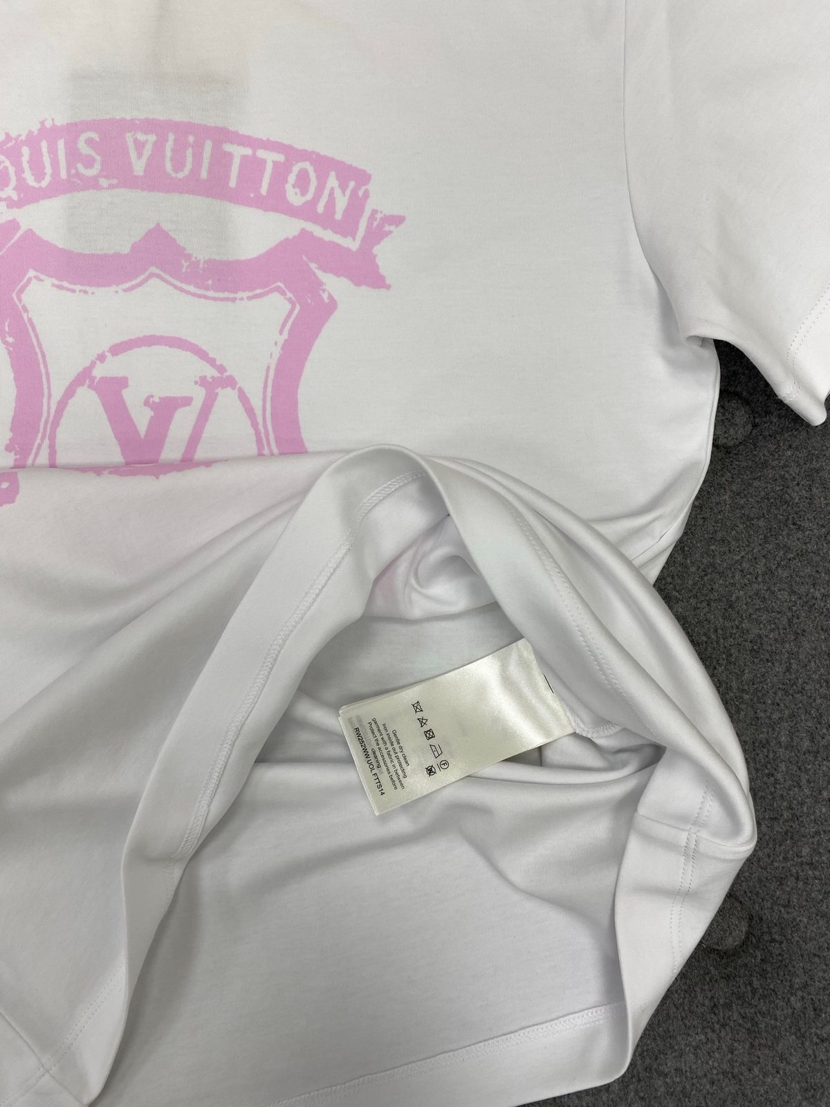 Louis Vuitton Monogram Print White T-Shirt