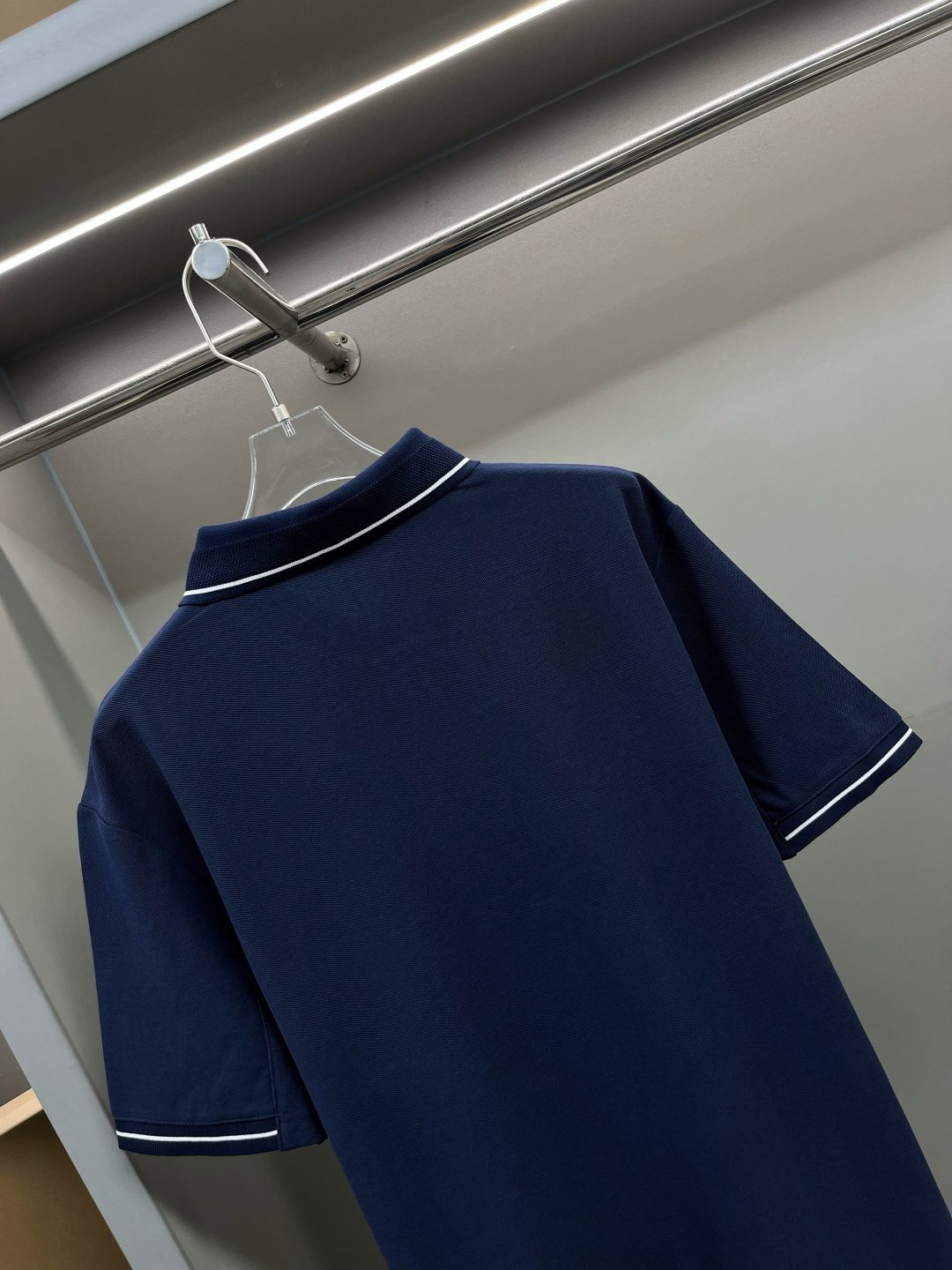 Burberry Navy Cotton Polo Shirt