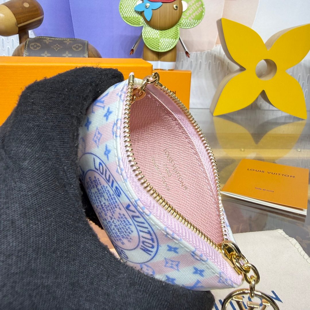 Louis Vuitton Monogram Canvas Coin Pouch Keychain