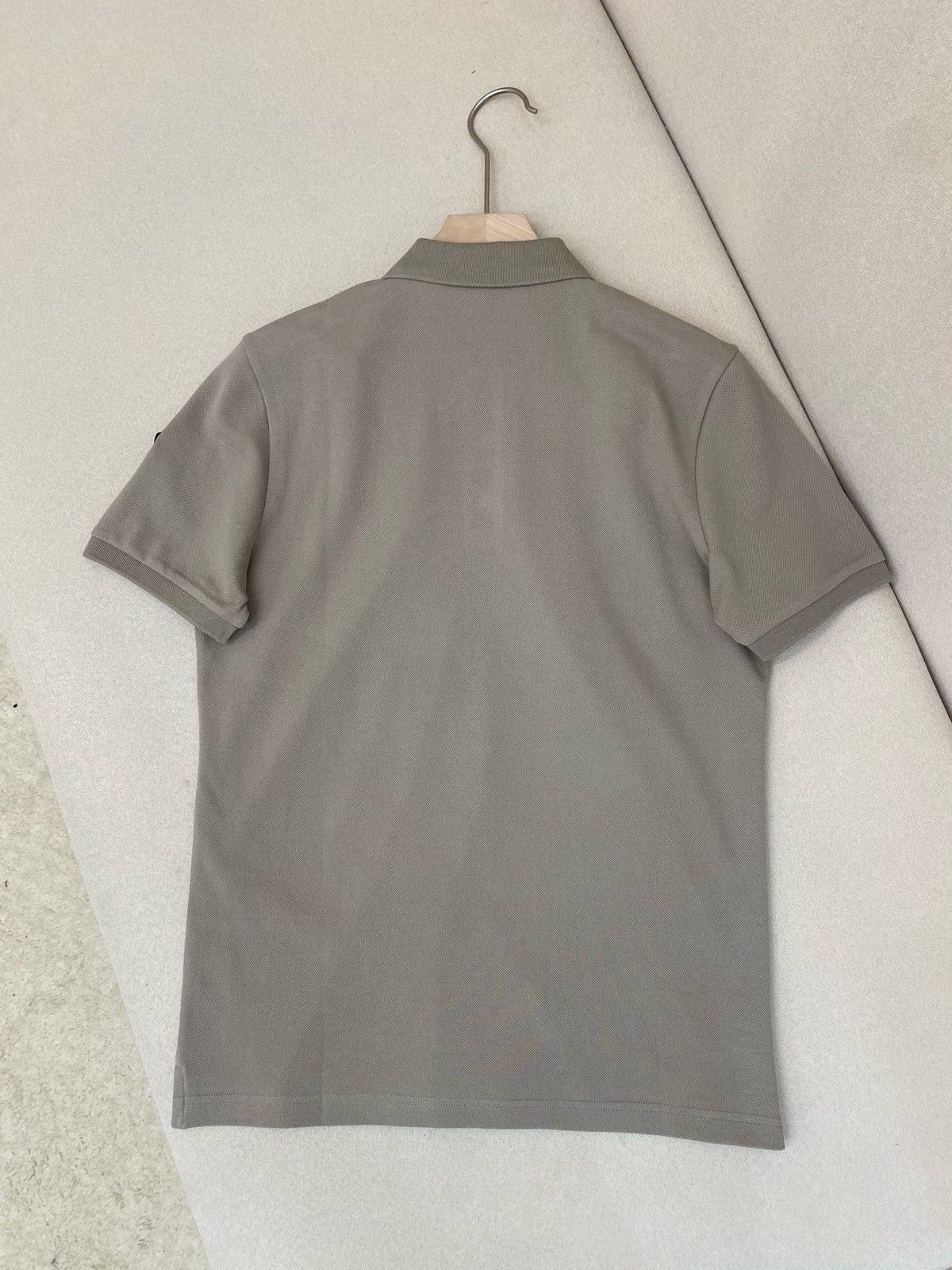 Grey Cotton Polo Shirt