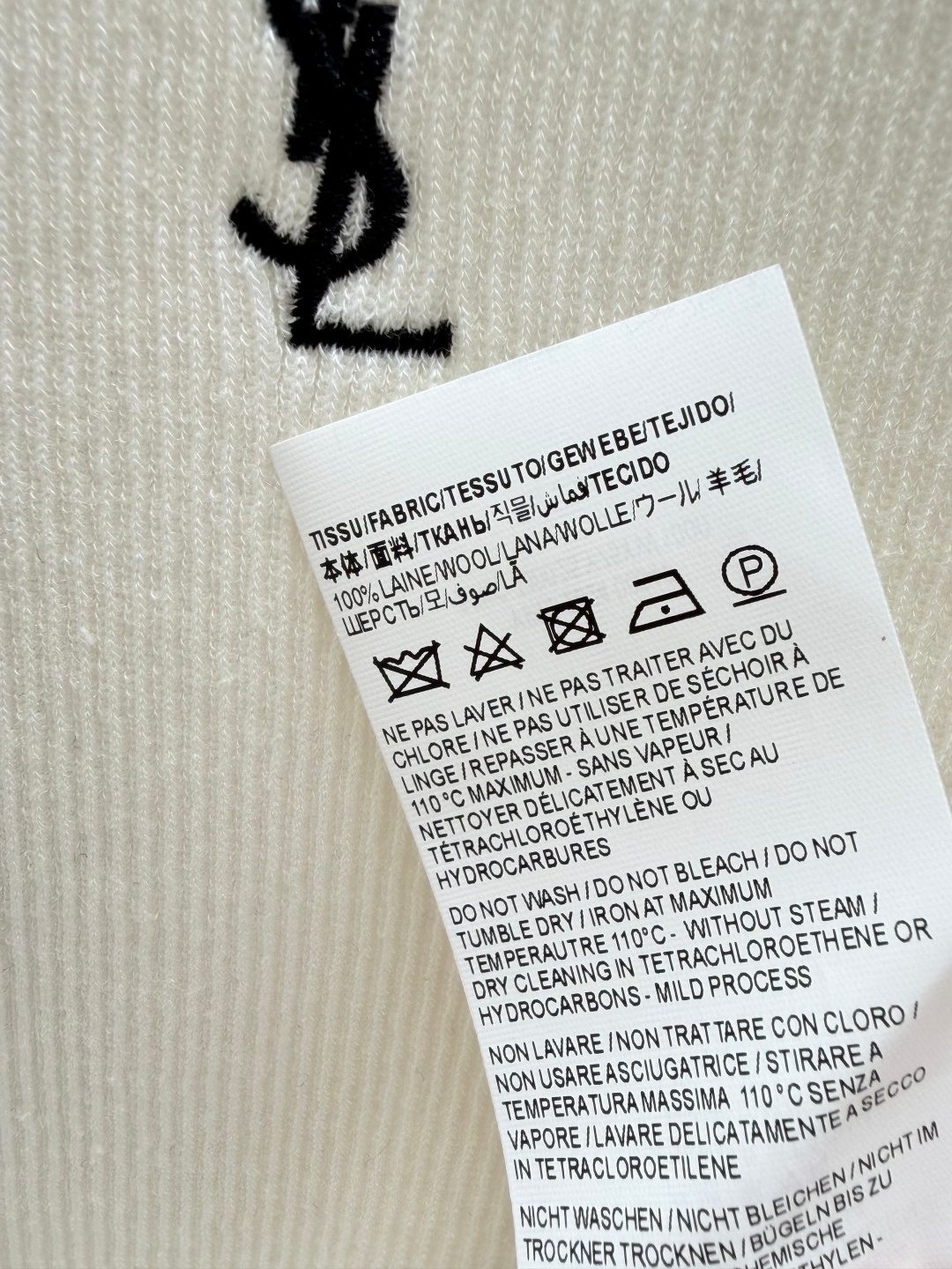 Yves Saint Laurent Men's Ribbed Crewneck T-Shirt