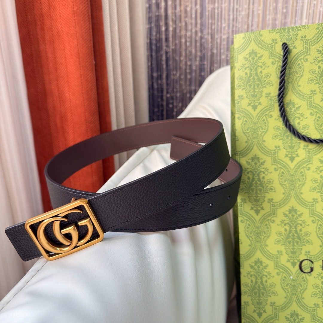 Gucci GG Marmont Leather Belt Black
