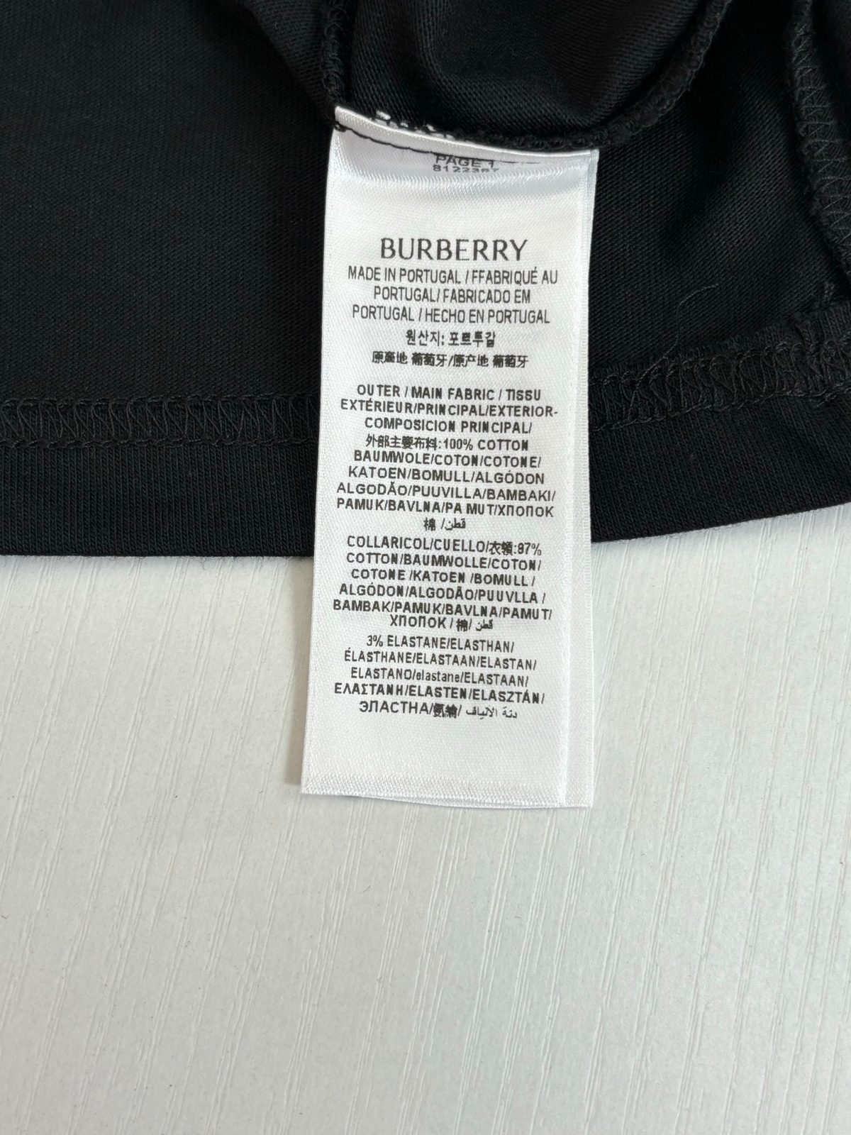 Burberry Logo Print Cotton T-Shirt