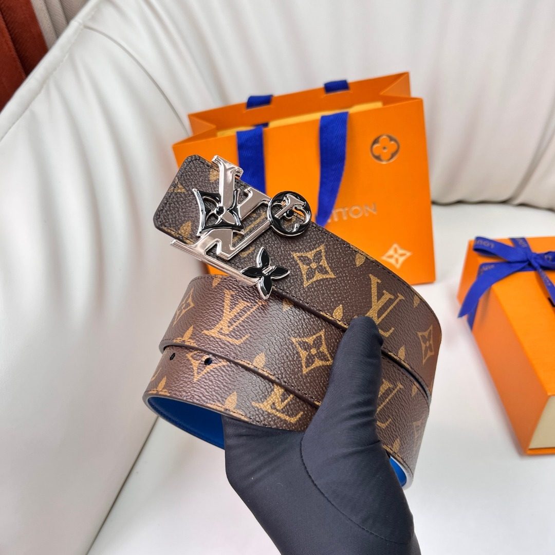 Louis Vuitton Monogram Leather Reversible Belt