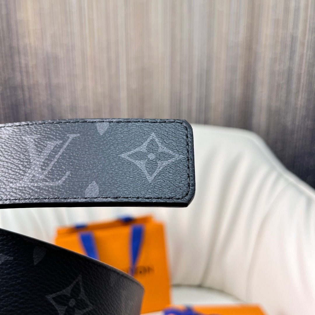 Louis Vuitton Monogram Canvas Belt with LV Buckle