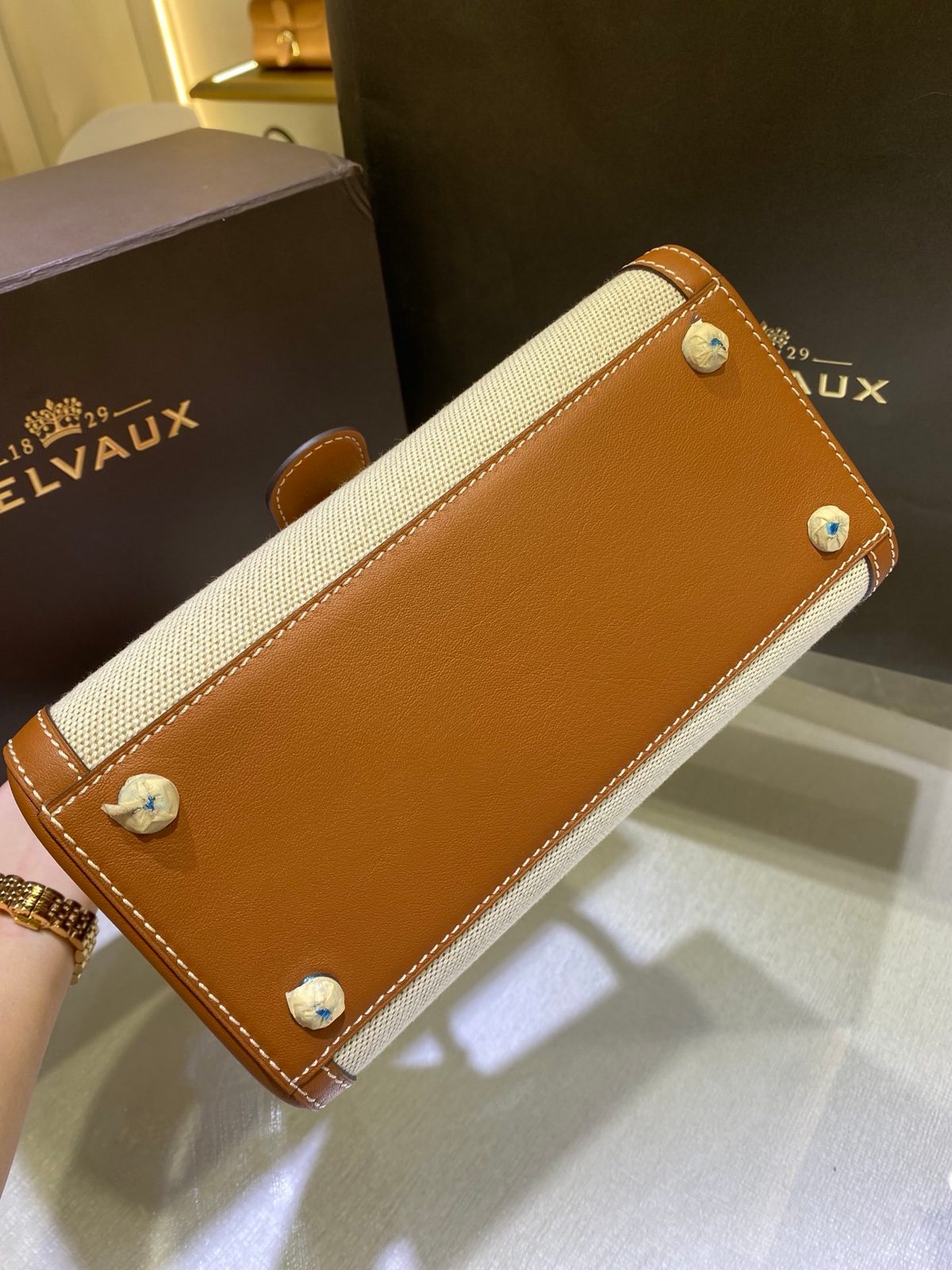 Delvaux Brillant Leather Shoulder Bag