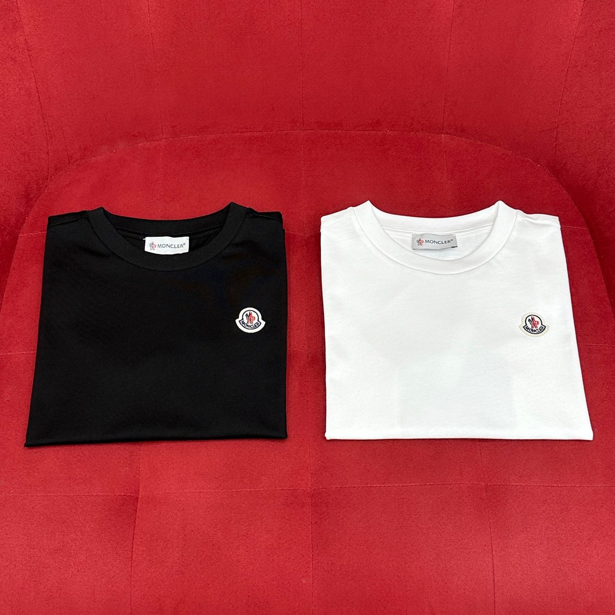 Moncler Logo T-Shirt Set, Black & White (Kids)