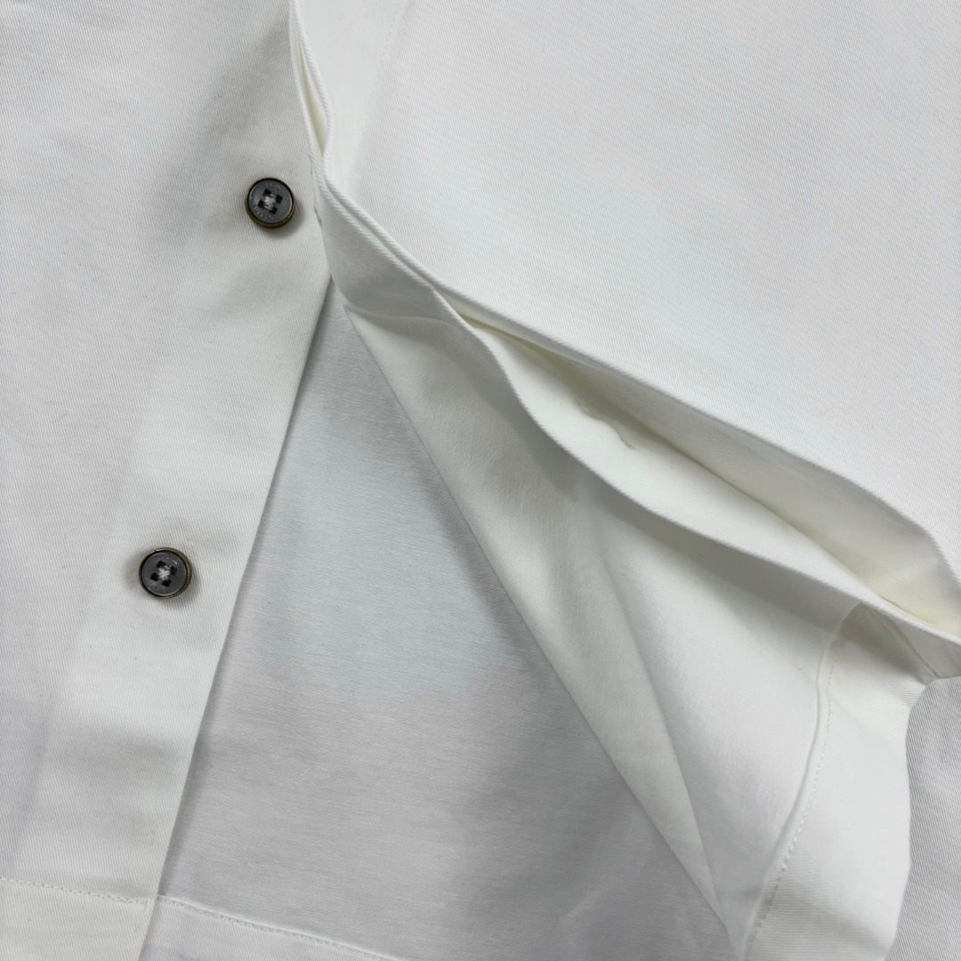 White Luxury Cotton Dress Shirt