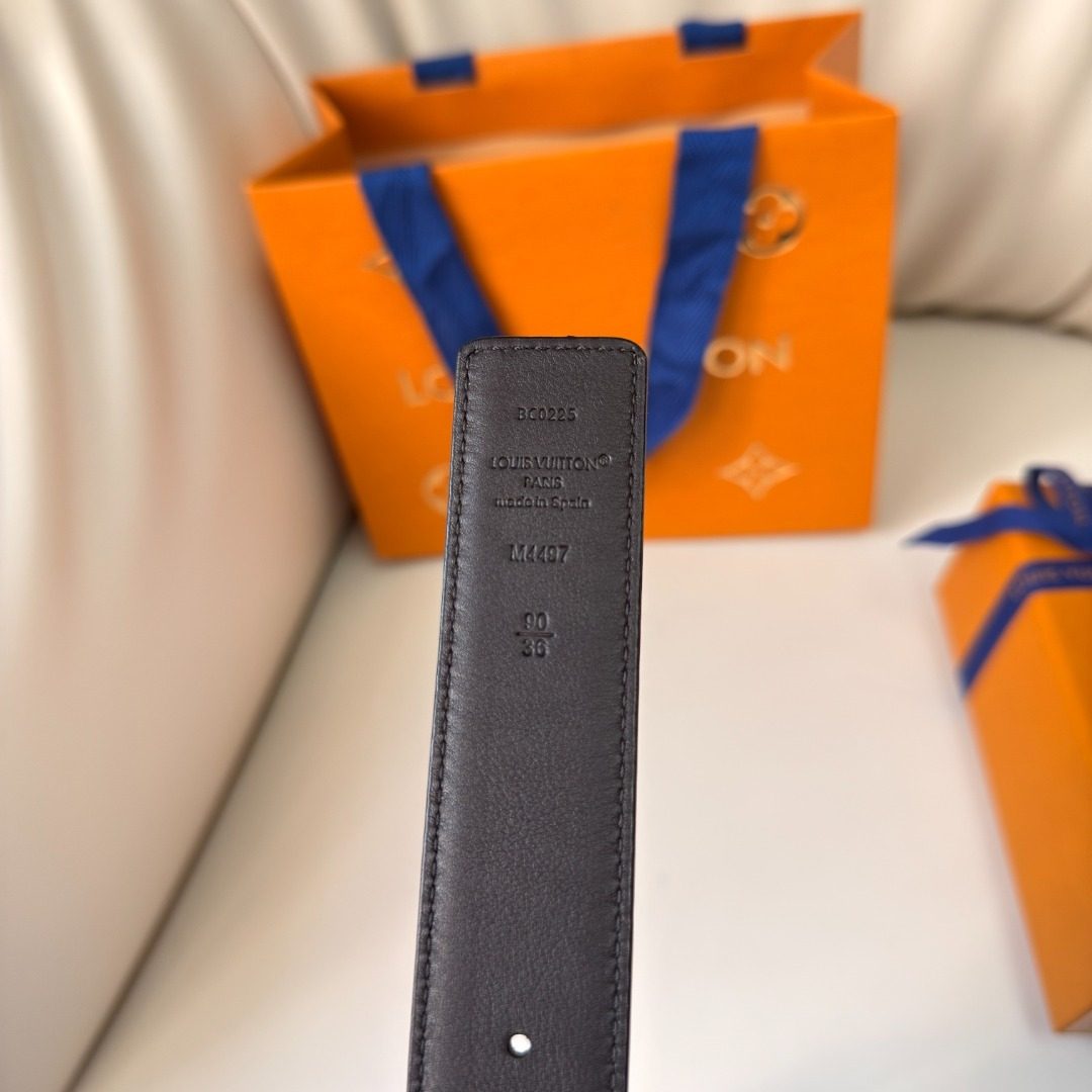 Louis Vuitton Reversible Leather Belt Brown