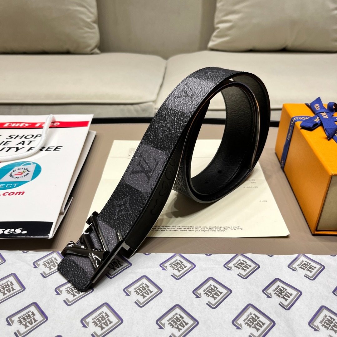 Louis Vuitton Damier Graphite Canvas Belt