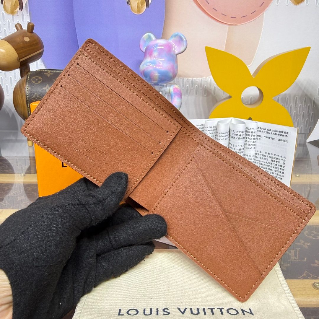 Louis Vuitton Monogram Leather Compact Wallet