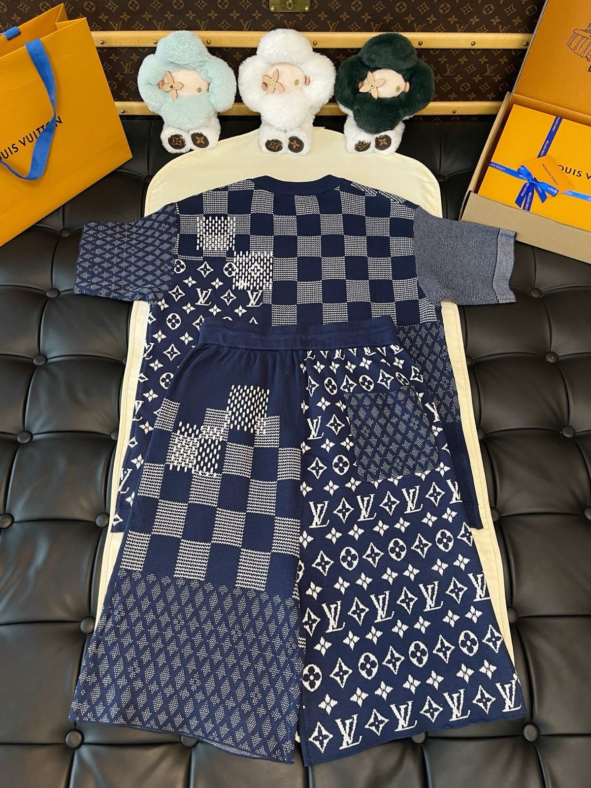 Louis Vuitton Monogram Patchwork Crewneck Sweater