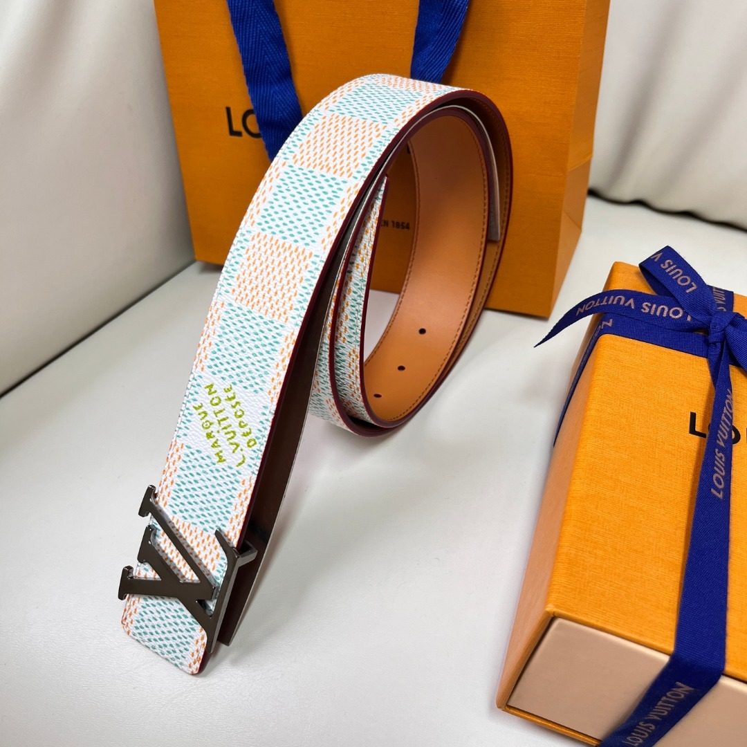 Louis Vuitton Damier Azur Canvas Belt
