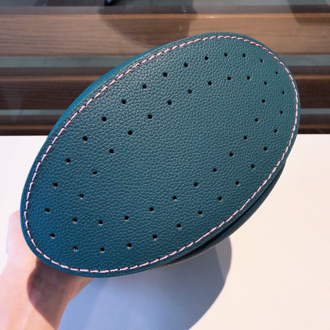 Delvaux Teal Leather Crossbody Bag