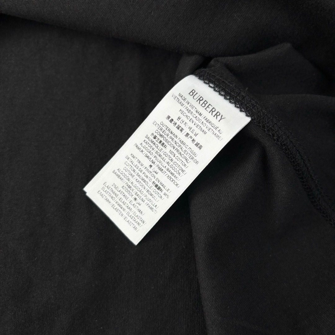Burberry Shoulder Checked Sleeve T-Shirt