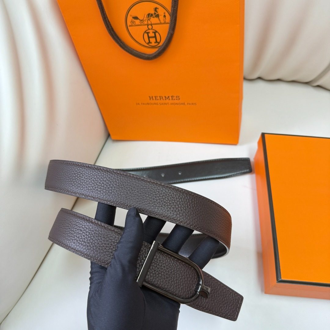 Hermès Reversible Leather Belt