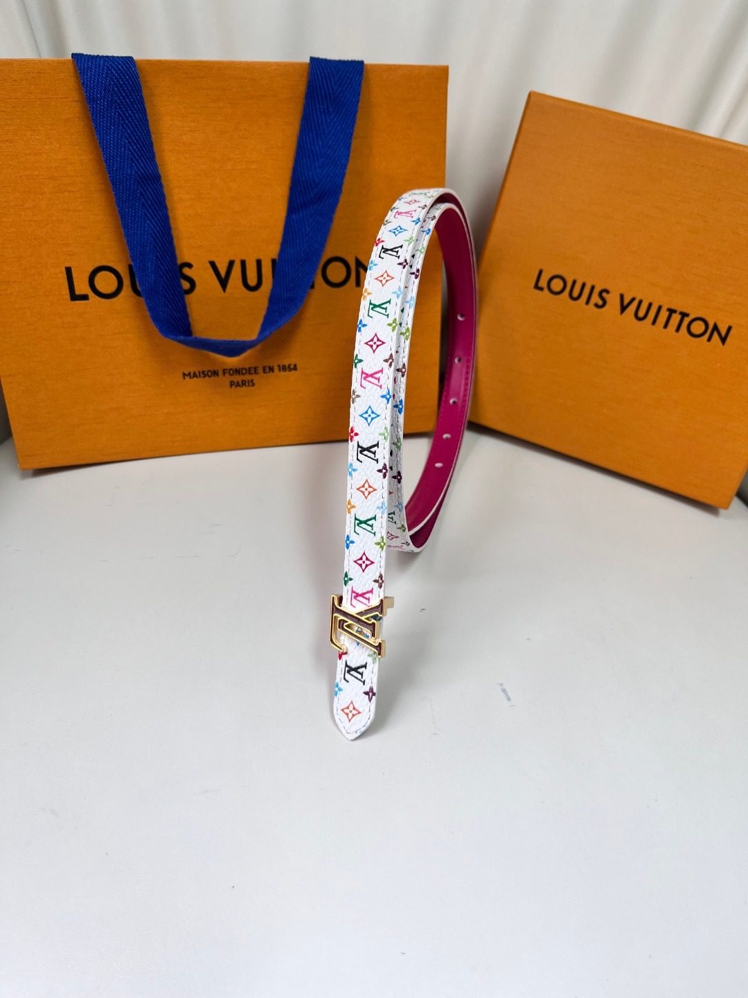 Louis Vuitton Monogram Multicolor Canvas Belt