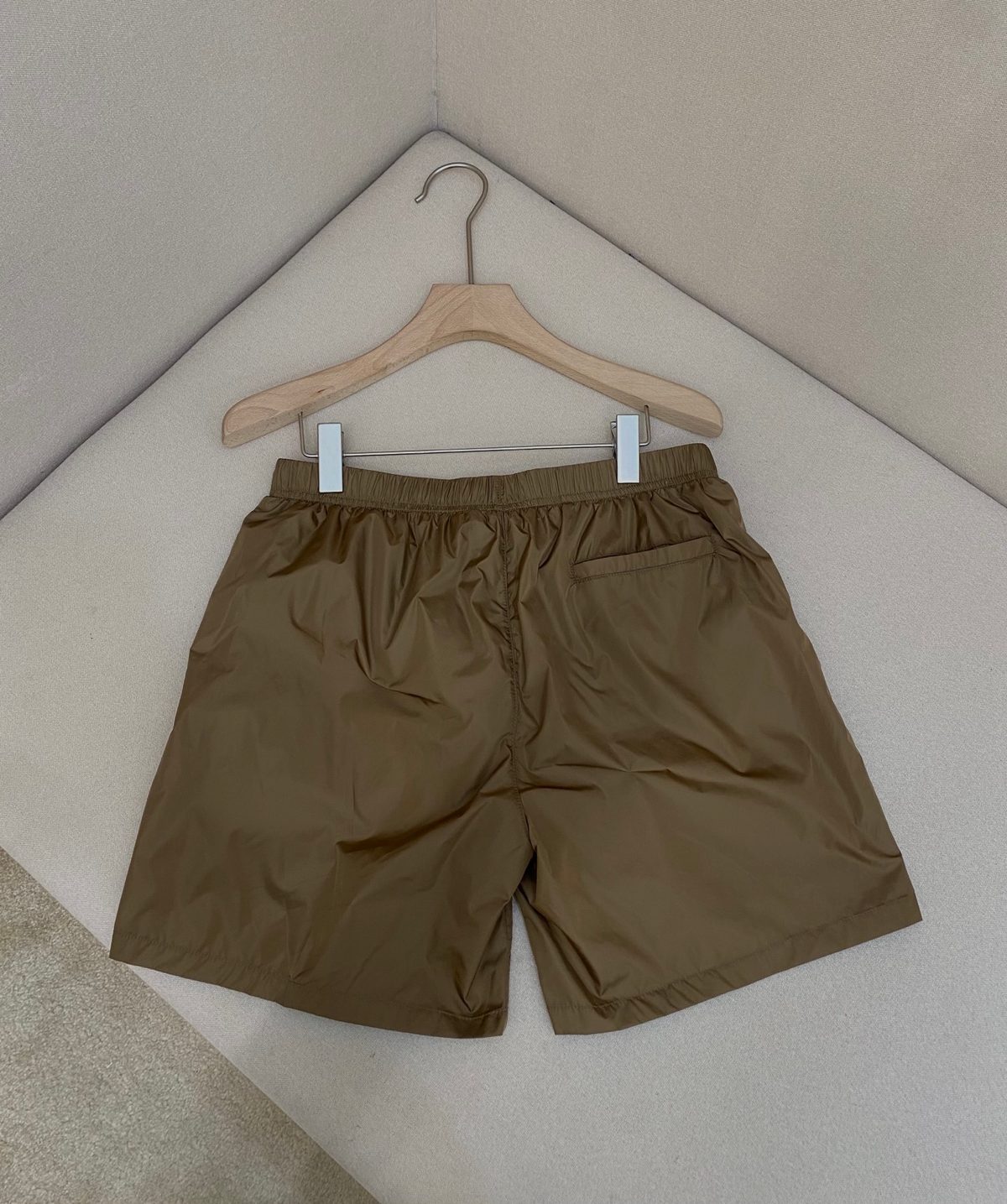 Prada Re-Nylon Shorts Khaki