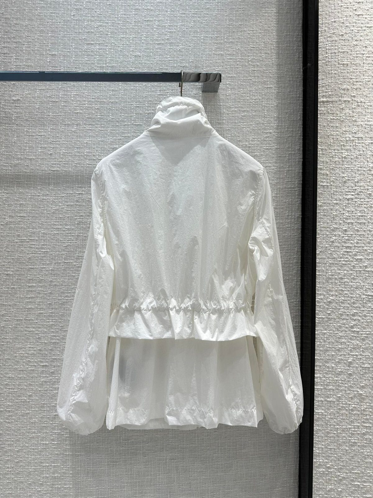 Moncler Genius White Nylon Windbreaker Jacket
