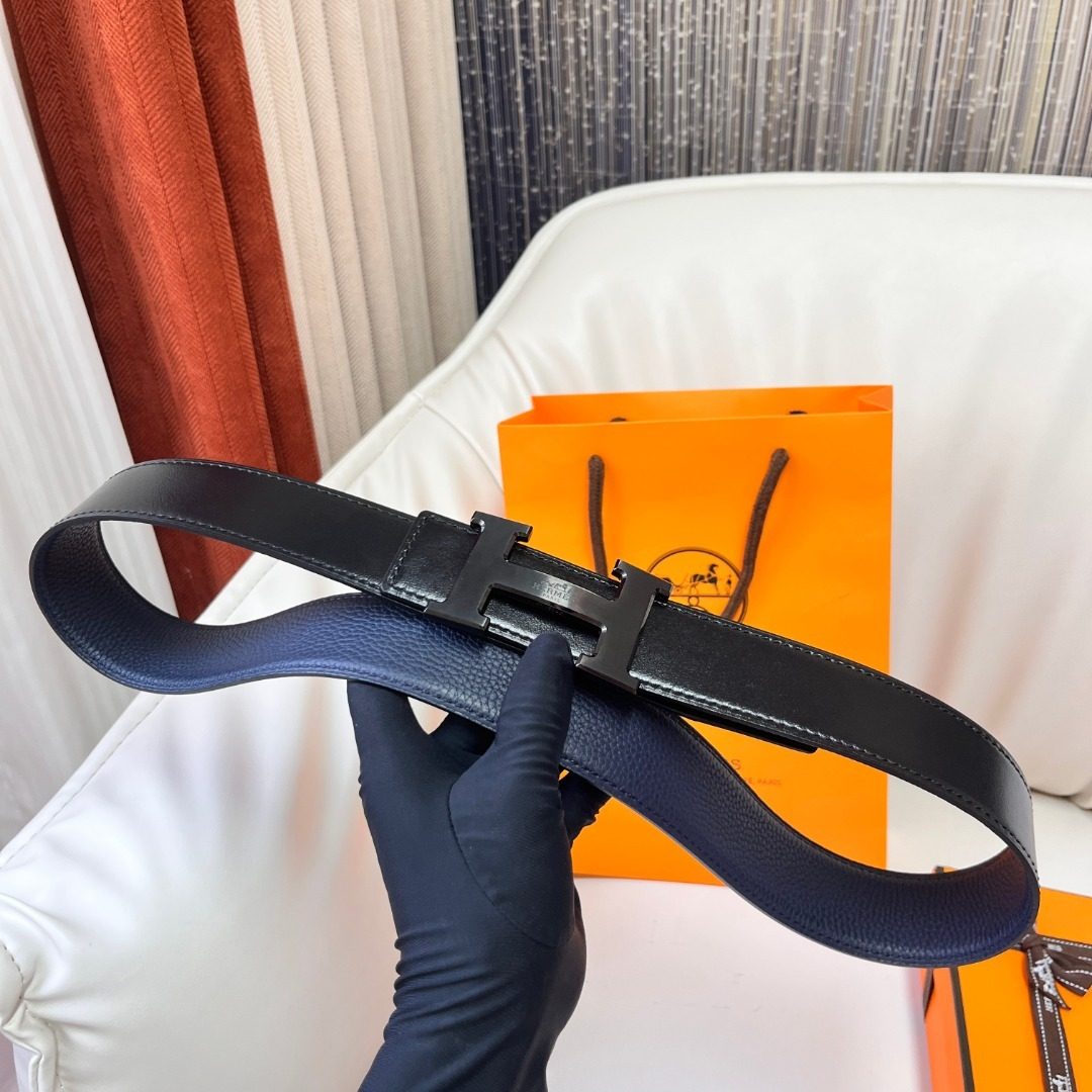 Hermès Leather Reversible Belt