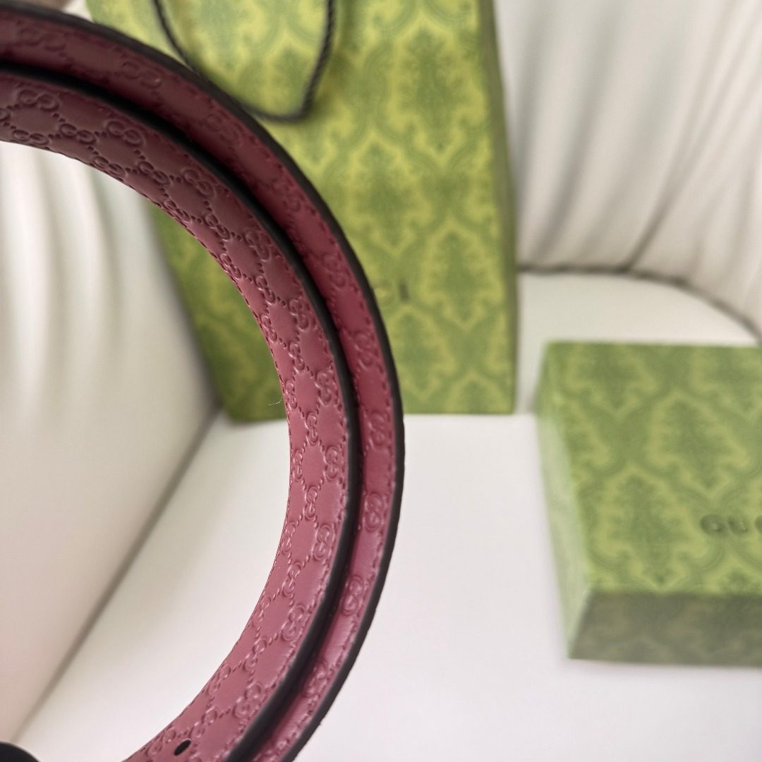 Gucci GG Marmont Leather Belt