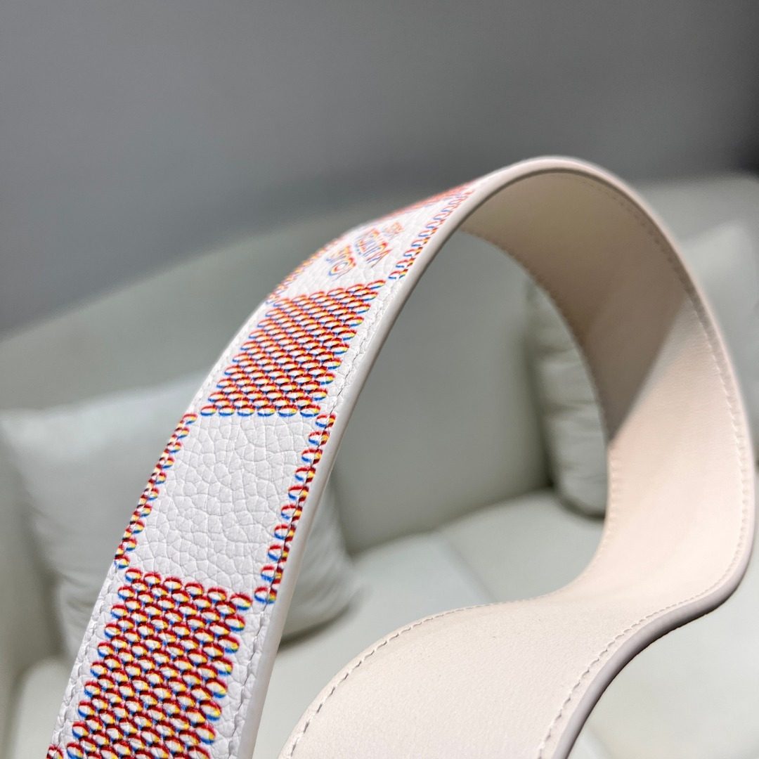 Louis Vuitton Damier Azur Canvas Belt