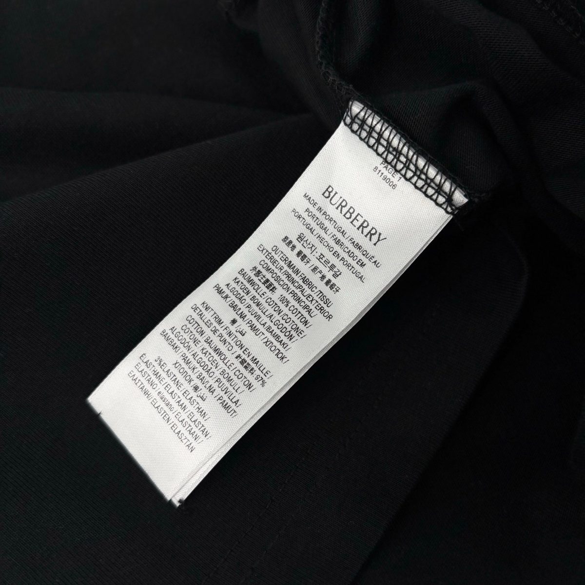 Burberry EKD Logo Black T-Shirt