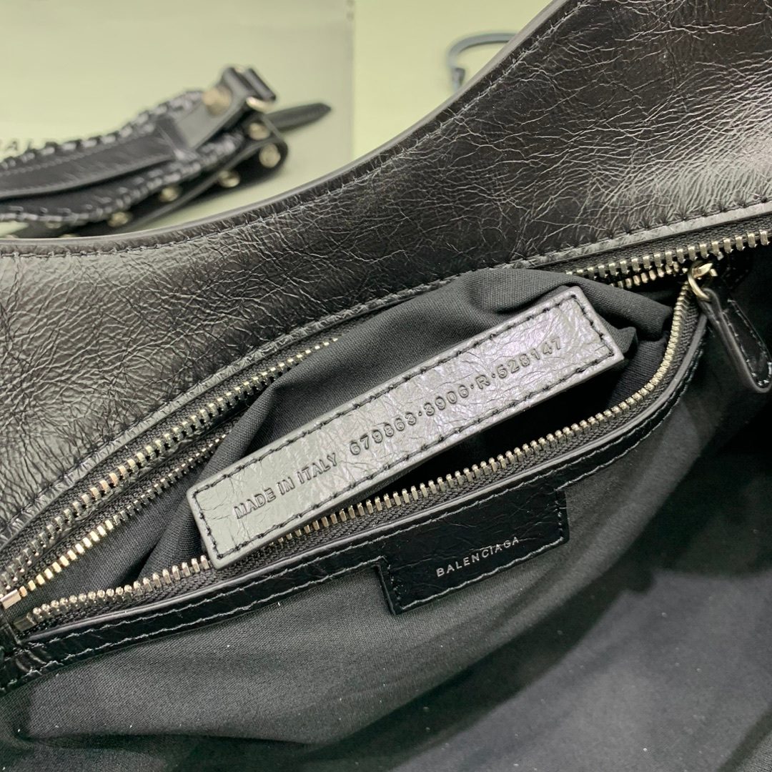 Balenciaga Black Leather Shoulder Bag