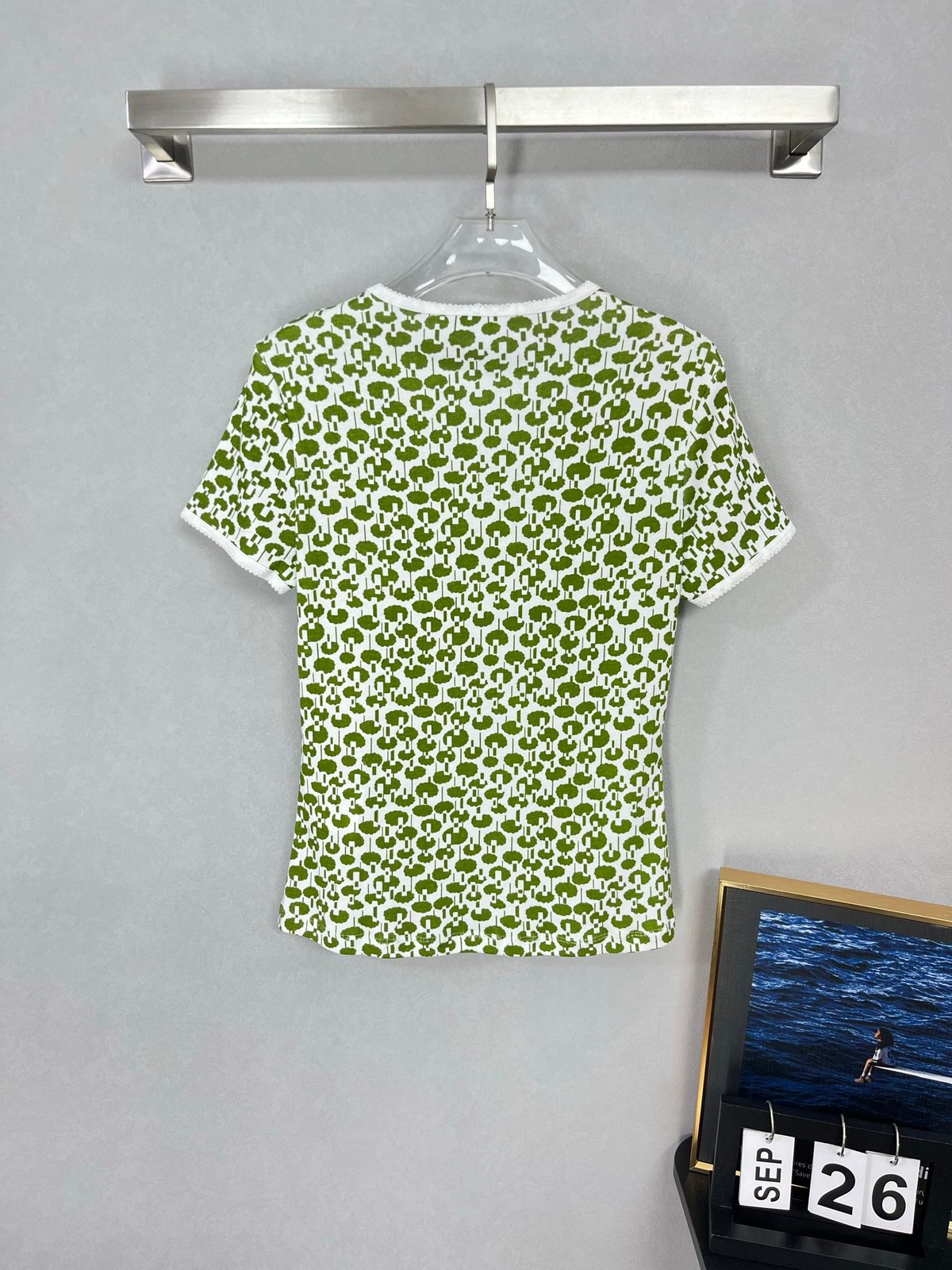 Miu Miu Printed Cotton Crewneck T-Shirt