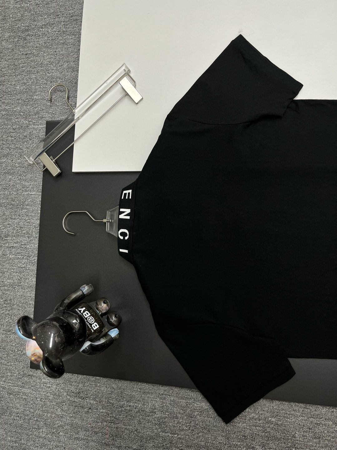 Balenciaga Logo Print Black T-Shirt