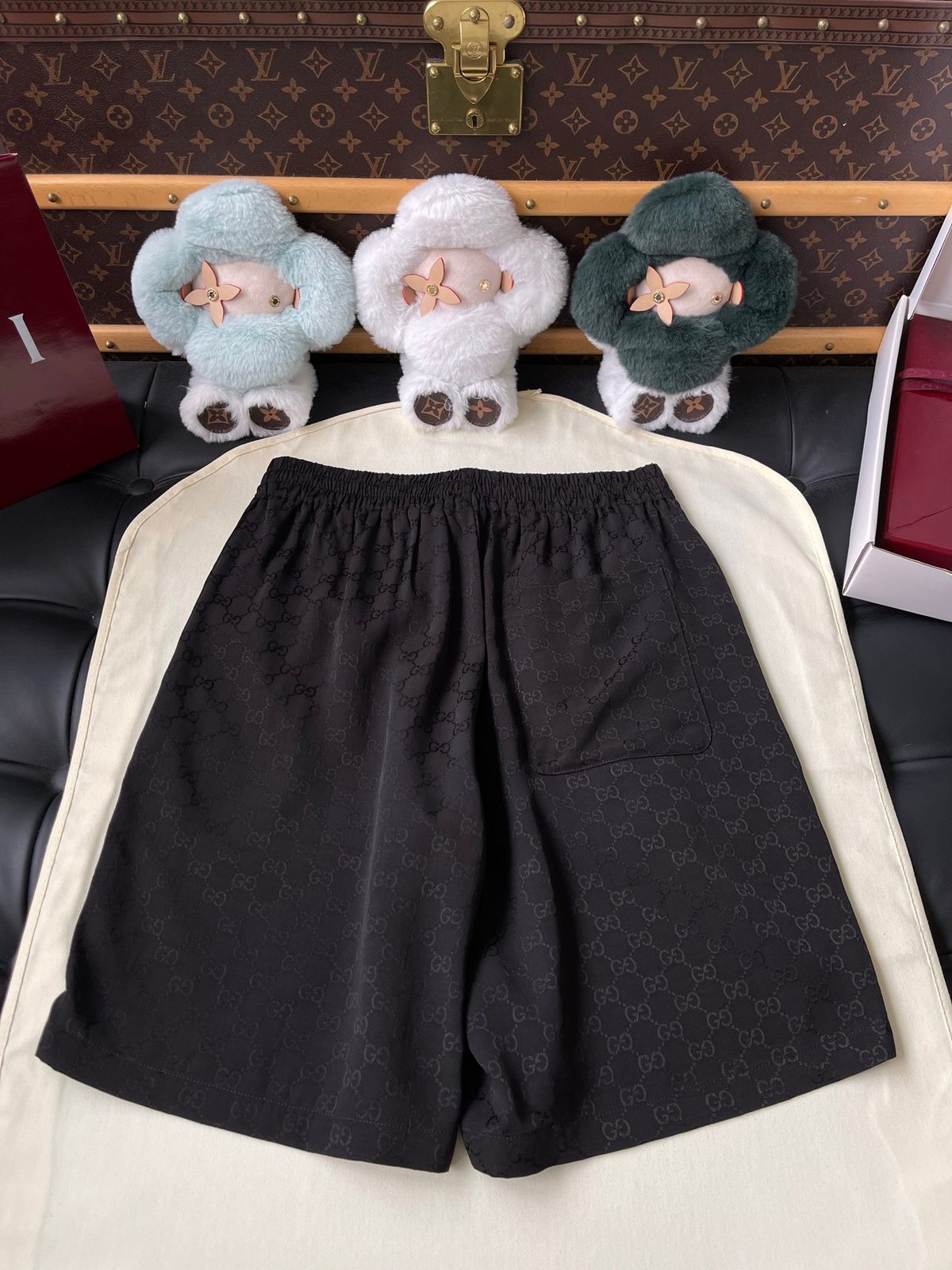 Gucci GG Monogram Silk Shorts