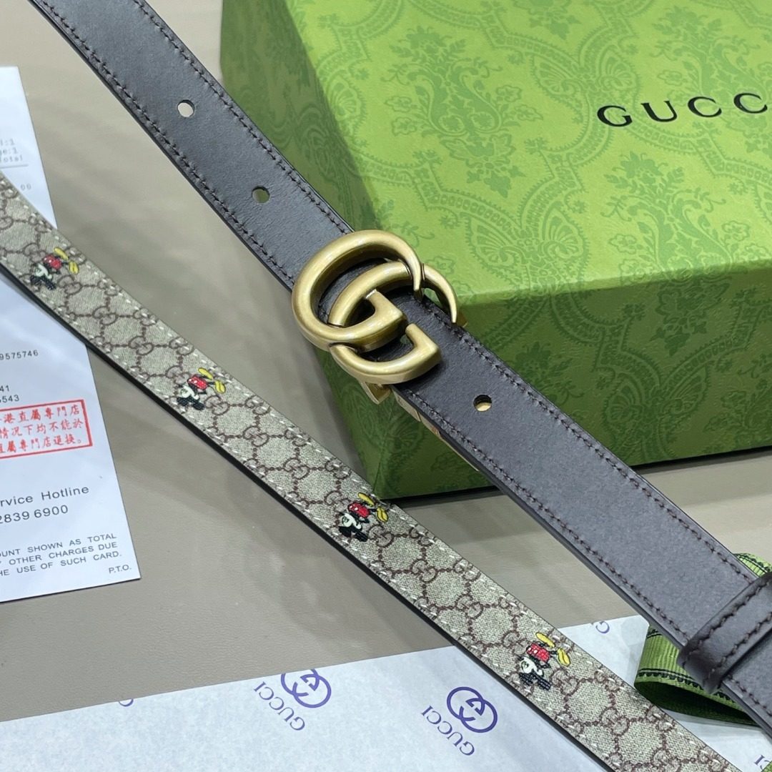 Gucci GG Marmont Leather Belt