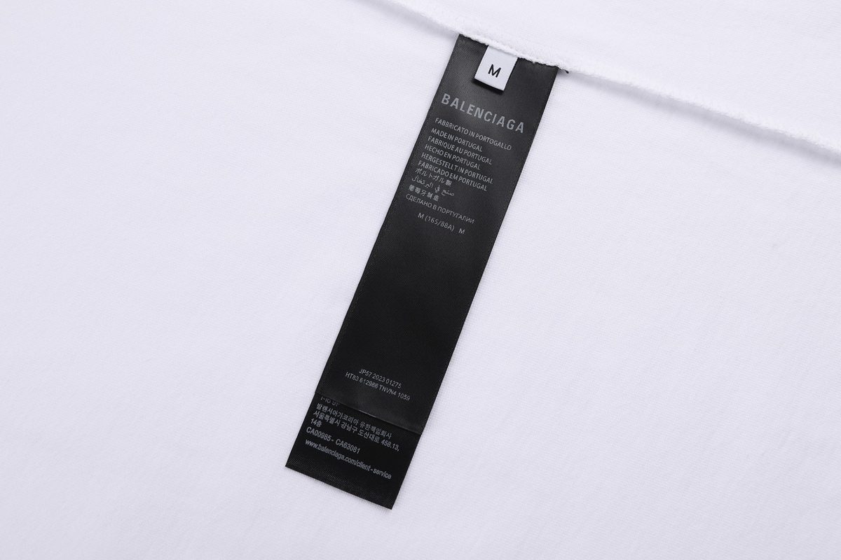Balenciaga Digital Print Crew Neck T-Shirt