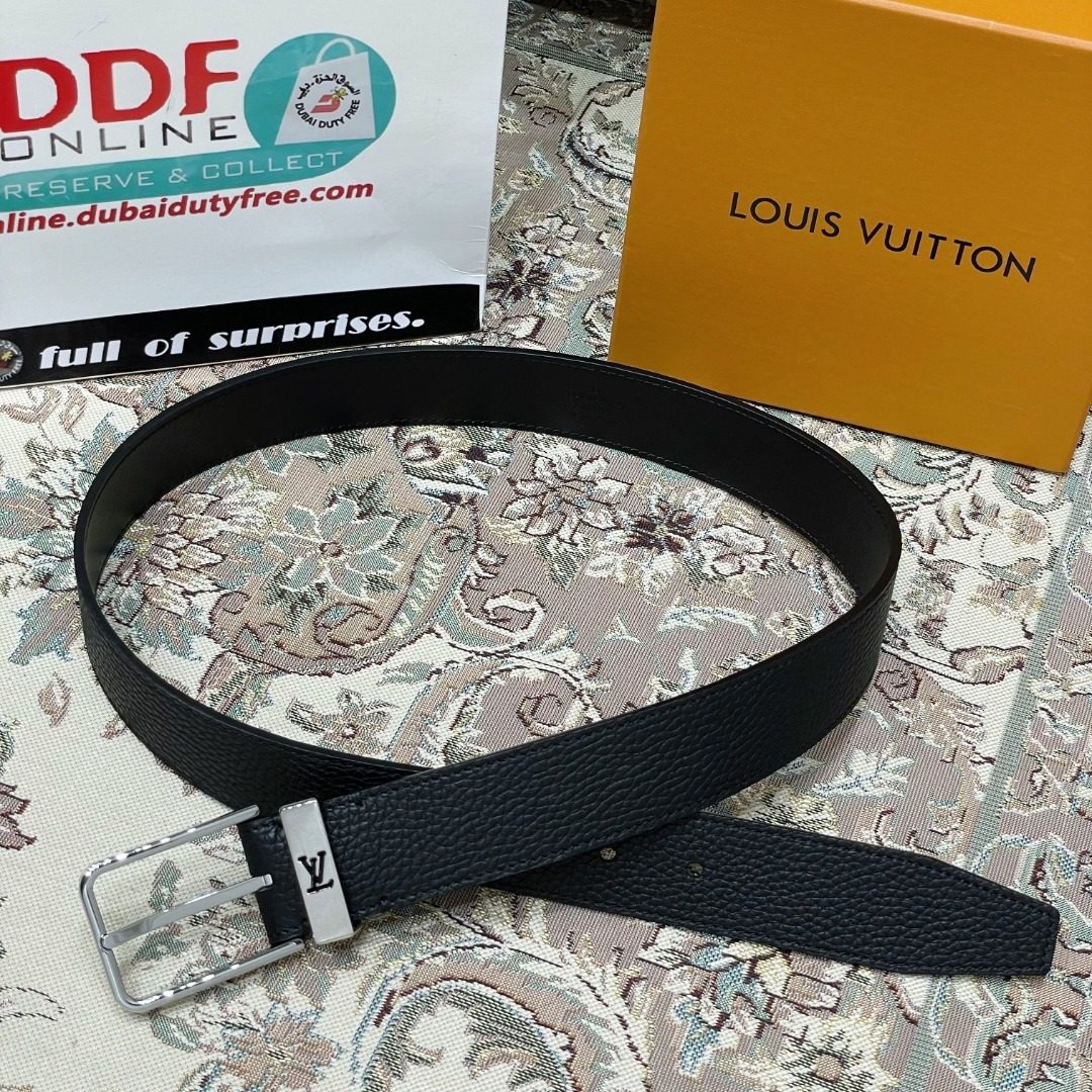 Louis Vuitton Black Leather Belt