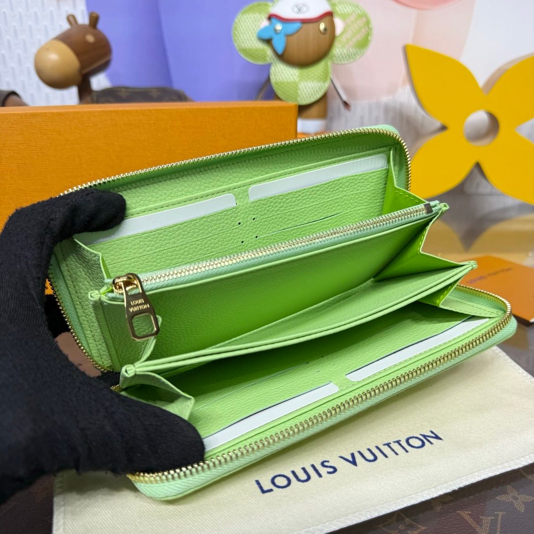 Louis Vuitton Zippy Wallet Lime Green