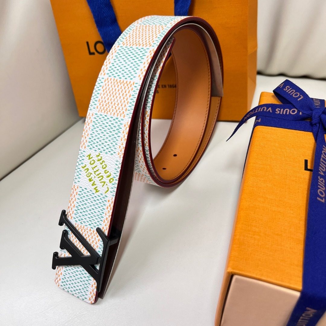 Louis Vuitton Damier Azur Canvas Belt
