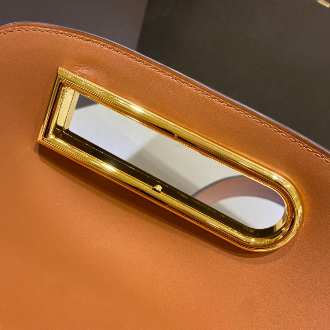 Delvaux Brillant Leather Top Handle Bag
