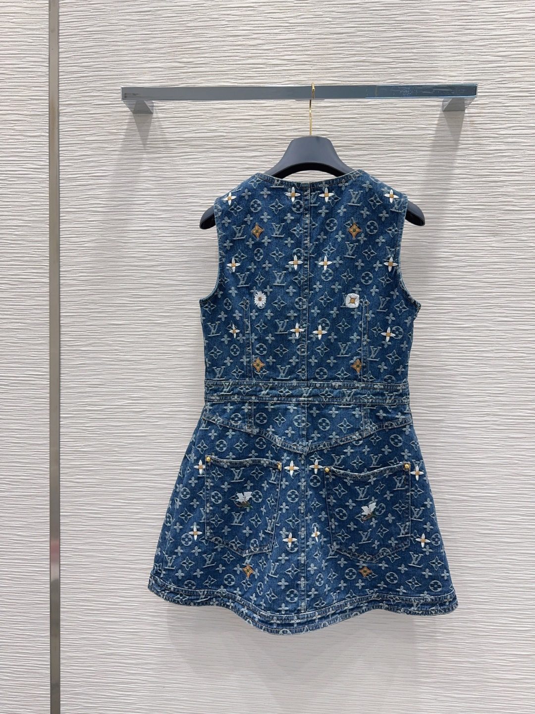 Louis Vuitton Monogram Denim Vest Dress