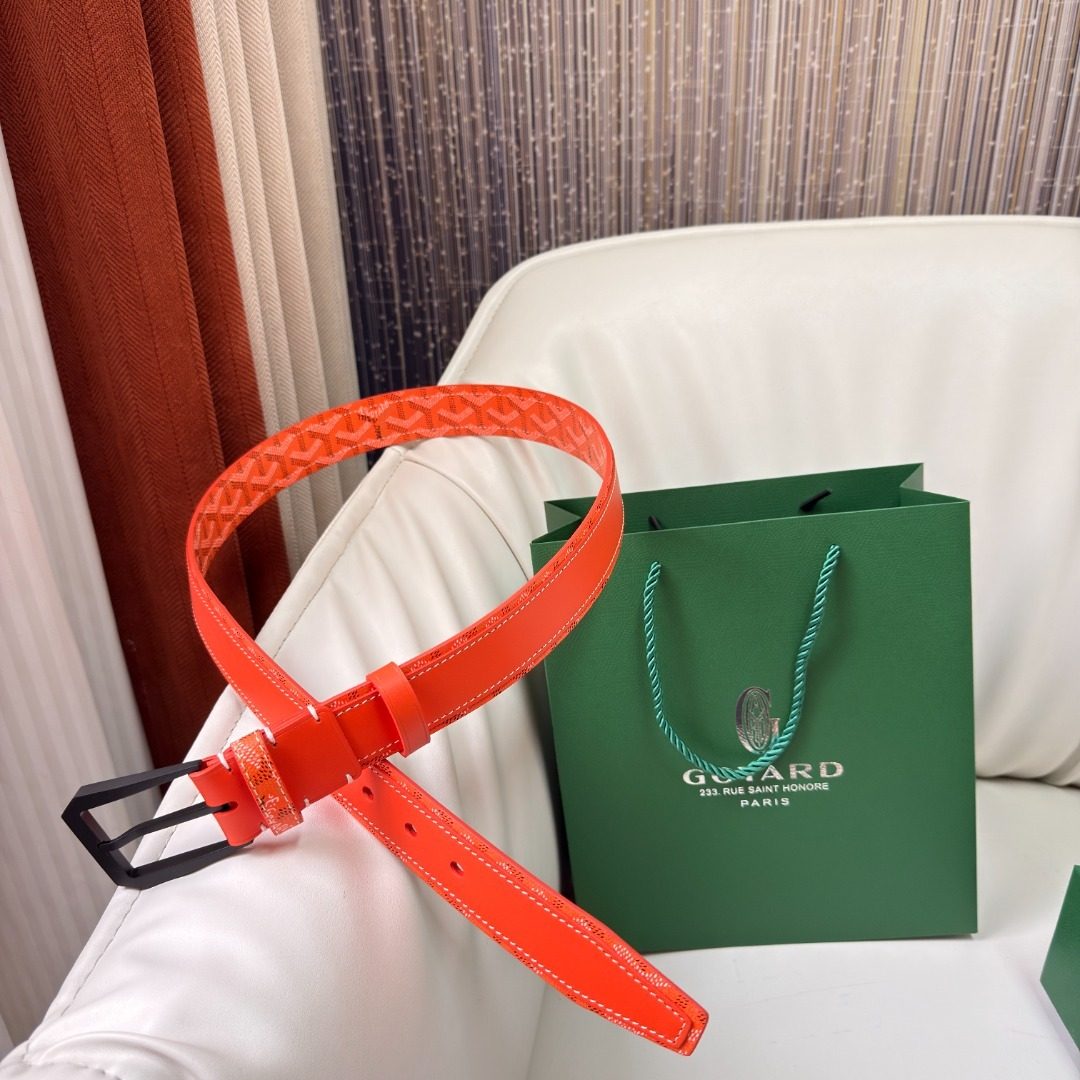 Gucci Monogram Canvas Leather Belt