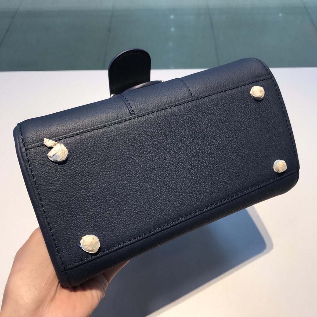 Delvaux Brillant Top Handle Leather Bag