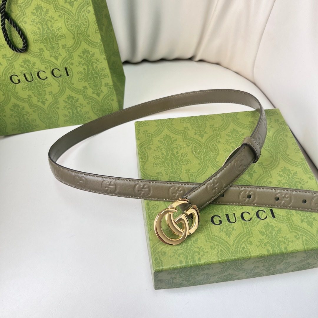 Gucci GG Marmont Leather Belt