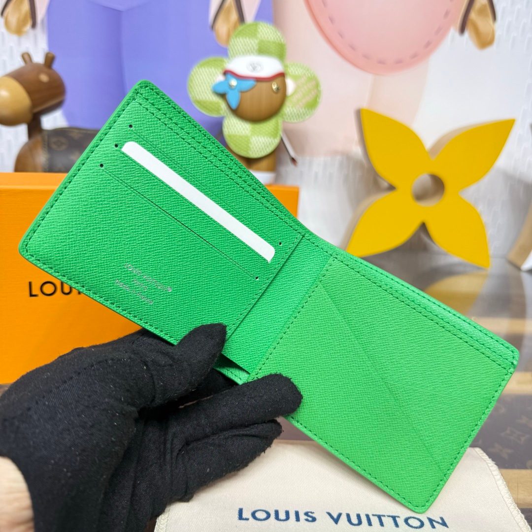 Louis Vuitton Epi Leather Compact Wallet Green