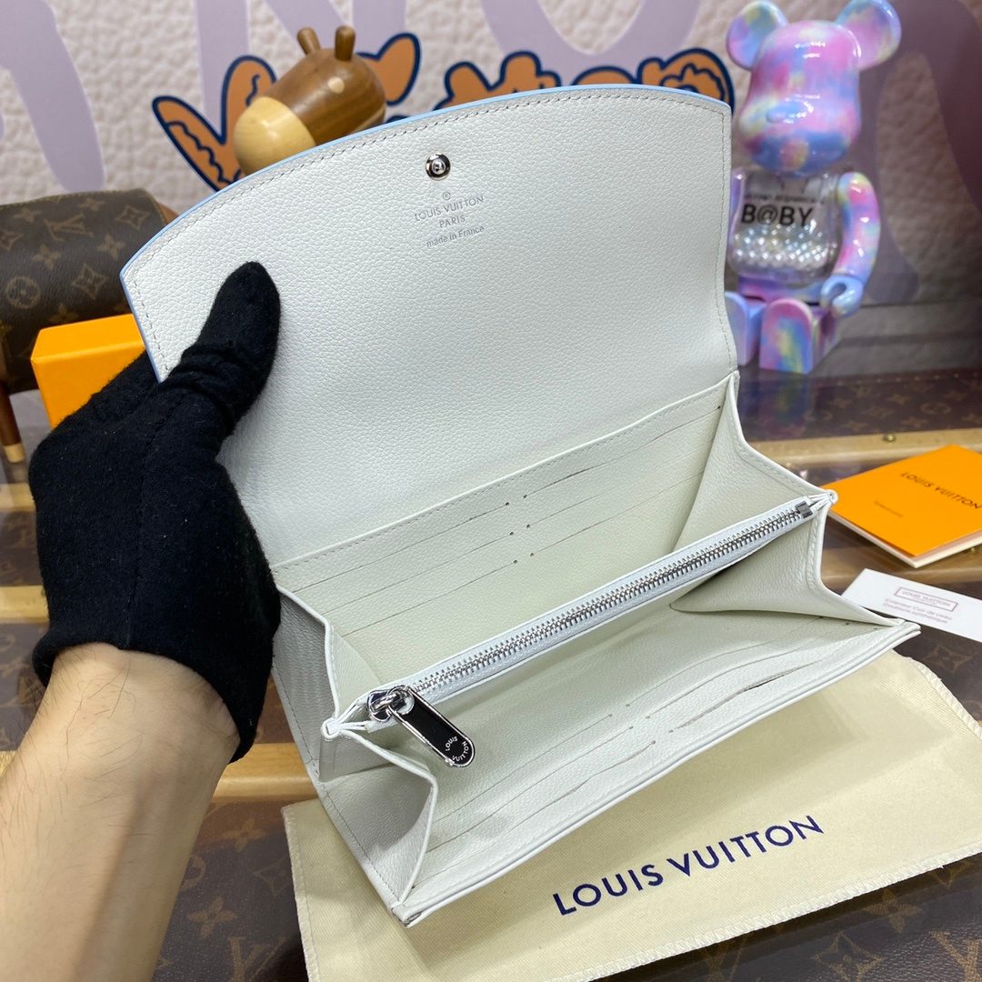 Louis Vuitton Leather Wallet White