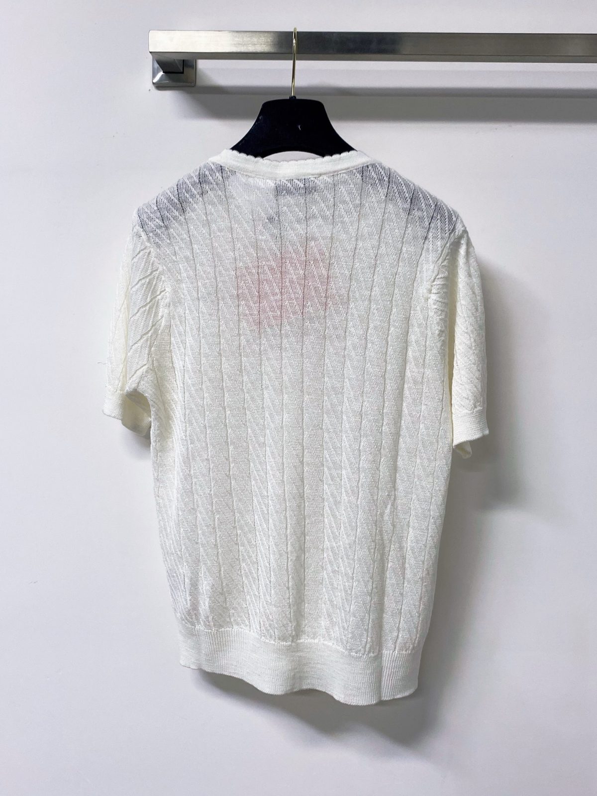 Luxury Knit Crewneck Short Sleeve Sweater