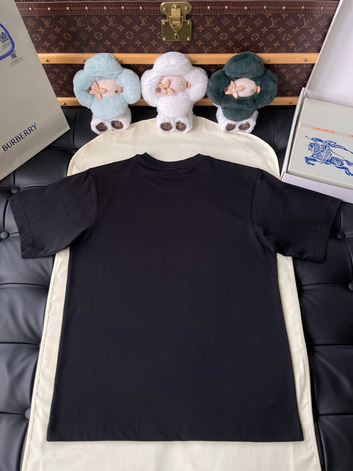 Burberry Black Crewneck T-Shirt