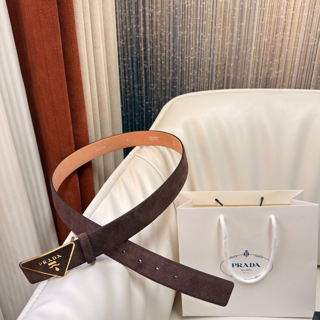Prada Reversible Leather Belt